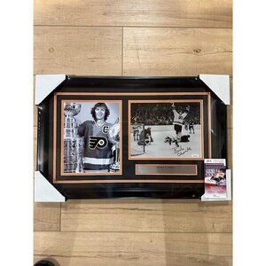 Bob Clarke signed autographed Philadelphia Flyers 8x10 photo collage framed JSA